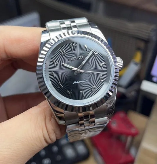 Grå Räfflad - Datejust Mod